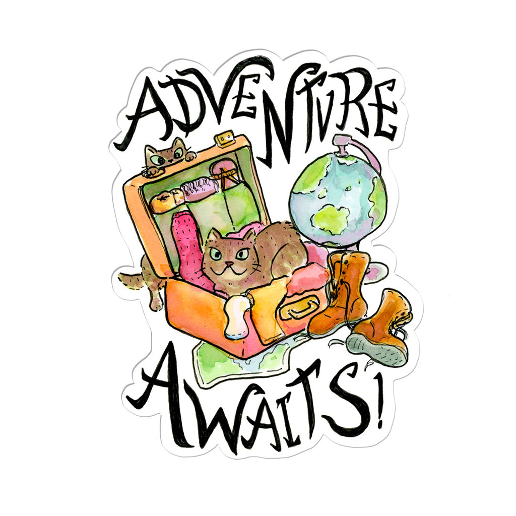 Adventure Awaits Sticker